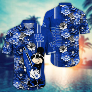 Kentucky Wildcats Mickey Mouse Love Surfing Hawaiian Shirt