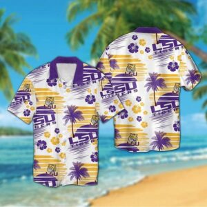 LSU Tigers Coconut Island Hawaiian Shirt