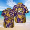 LSU Tigers Fishbone Design Hawaiian Shirt
