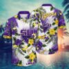 LSU Tigers Tropical Floral Hawaiian Shirt
