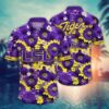 LSU Tigers Vibrant Flowers Hawaiian Shirt