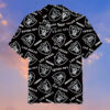 Las Vegas Raiders Black Full Logo 3d Hawaiian Shirt