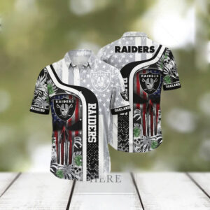 Las Vegas Raiders Skull Halloween Hawaiian Shirt