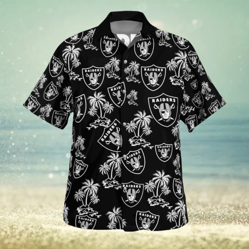 Las Vegas Raiders Tropical 3D Hawaiian Shirt Las Vegas Raiders Tropical 3D Hawaiian Shirt