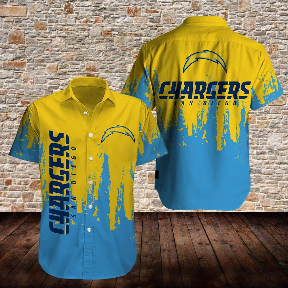 Los Angeles Chargers Limited Edition Hawaiian Shirt V1 Los Angeles Chargers Limited Edition Hawaiian Shirt V1