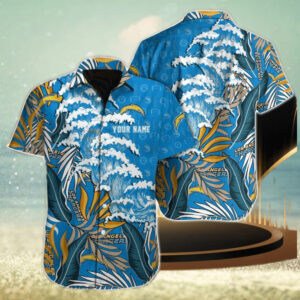 Los Angeles Chargers NFL Aloha Custom Full Print Hawaiian Shirt
