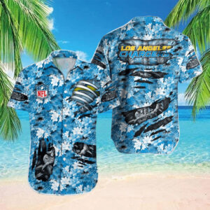 Los Angeles Chargers Summer Art Hawaiian Shirt