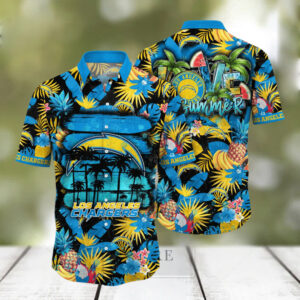 Los Angeles Chargers Summer Colorful Hawaiian Shirt