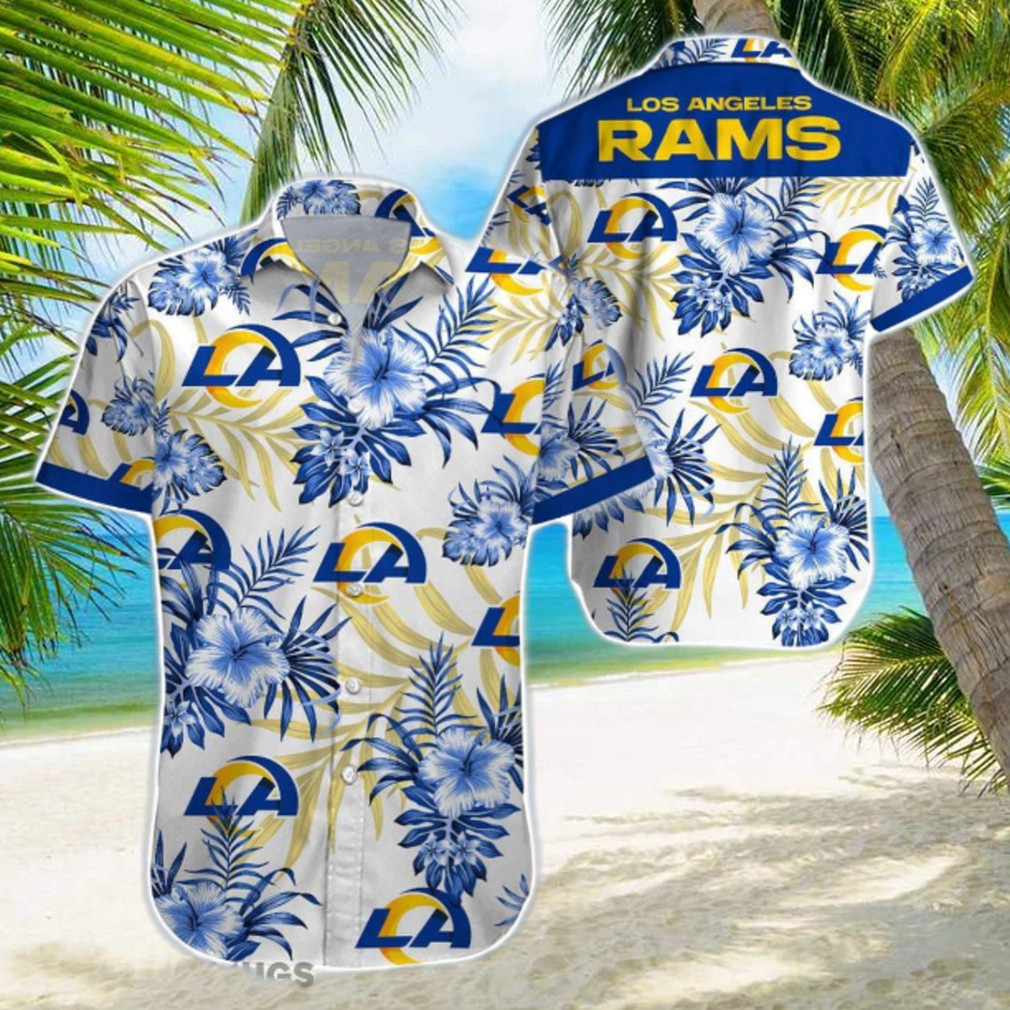 Los Angeles Rams Beach 3D Printing Hawaiian Shirt Los Angeles Rams Beach 3D Printing Hawaiian Shirt