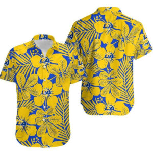 Los Angeles Rams NFL Flower Hawaiian Shirt