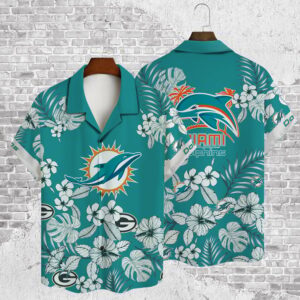 Miami Dolphins 2023 AOP Hawaiian Shirt V30