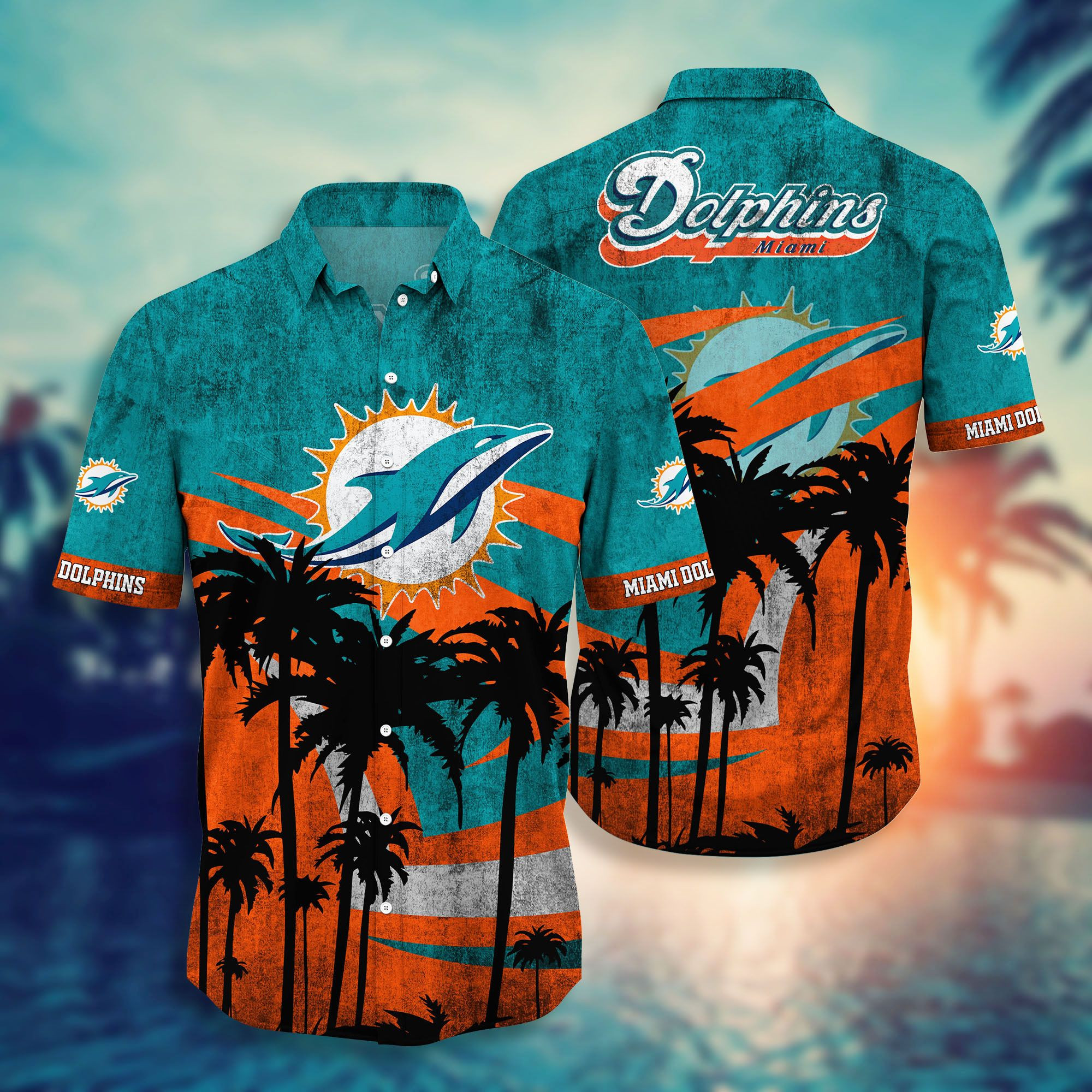 Miami Dolphins NFL Style 2024 Vintage Hawaiian Shirt Miami Dolphins NFL Style 2024 Vintage Hawaiian Shirt