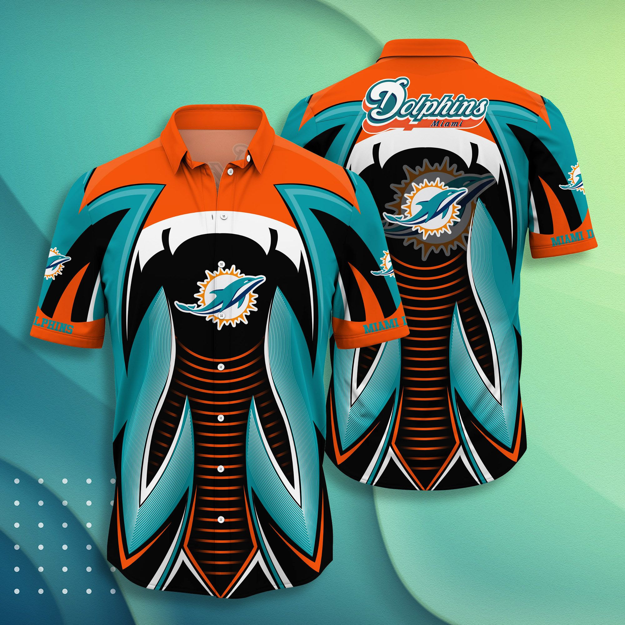 Miami Dolphins NFL Style Hot Hawaiian Shirt V4 Miami Dolphins NFL Style Hot Hawaiian Shirt V4