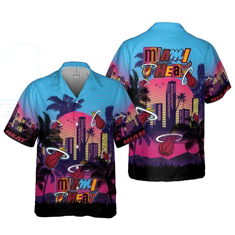 Miami Heat Hawaiian Shirt SH1 Miami Heat Hawaiian Shirt SH1