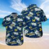 Michigan Wolverines Logo Mini Blossom Hawaiian Shirt