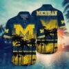 Michigan Wolverines Palm Tree Beach Hawaiian Shirt