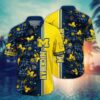 Michigan Wolverines Tropical Blossom Hawaiian Shirt