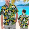 Michigan Wolverines Tropical Parrot Pineapple Hawaiian Shirt