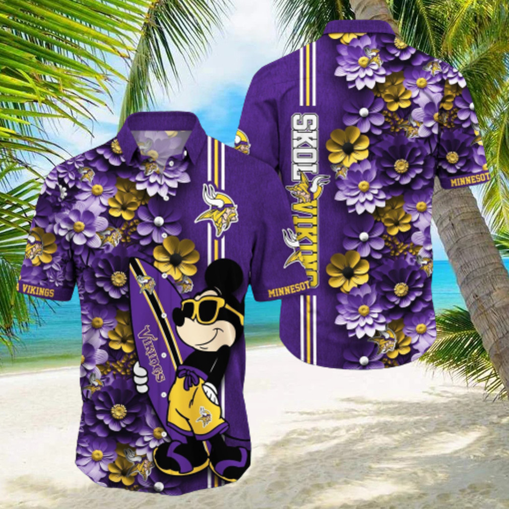 Minnesota-Vikings-Aloha-Mick-Pattern-Hawaiian-Shirt-1