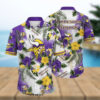 Minnesota Vikings Flower Classic All Over Print Hawaiian Shirt V1