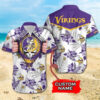 Minnesota Vikings Grateful Dead Custom Name Hawaiian Shirt