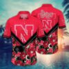 Nebraska Cornhuskers Flowered Aloha Hawaiian Shirt