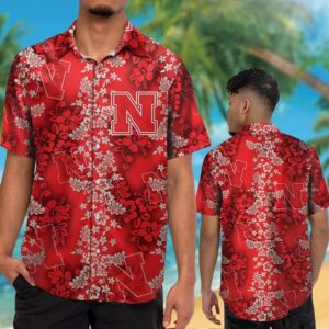 Nebraska Cornhuskers Mini Blossom Aloha Hawaiian Shirt