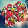 Nebraska Cornhuskers Tropical Parrot Hawaiian Shirt