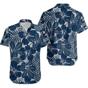 New England Patriots Coconut Trees Hawaiian Shirt V4