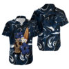 New England Patriots Skull And Hibiscus Flower Hawaiian Shirt