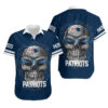 New England Patriots Sugar Skull NFL Hawaiian Shirt