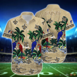 New Orleans Saints Parrot Island NFL Hawaiian Shirt