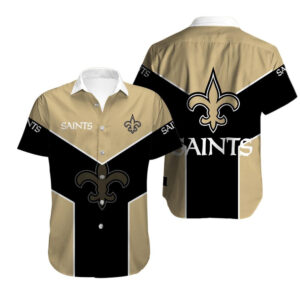 New Orleans Saints Team Logo Hawaiian Shirt