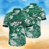 New York Jets Green Background Hawaiian Shirt