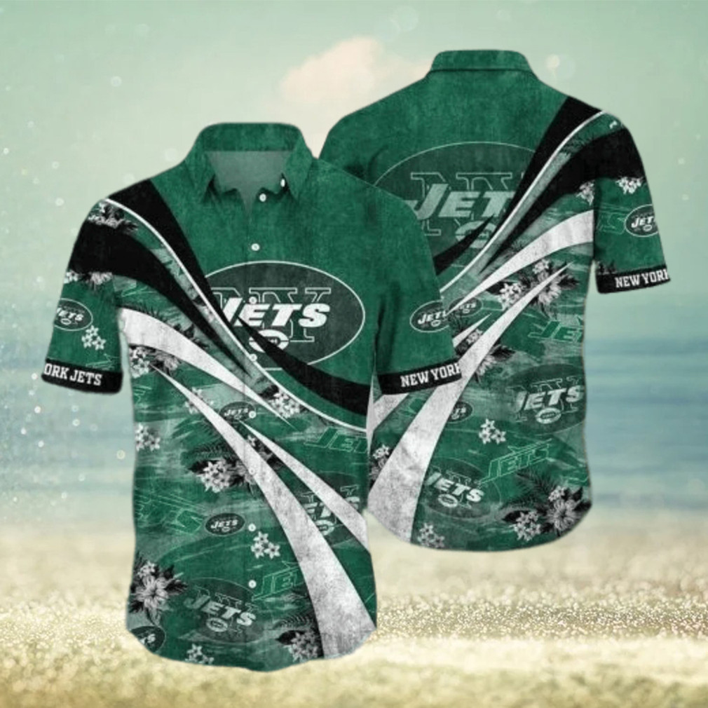 New York Jets Special Floral Summer Vintage Hawaiian Shirt New York Jets Special Floral Summer Vintage Hawaiian Shirt