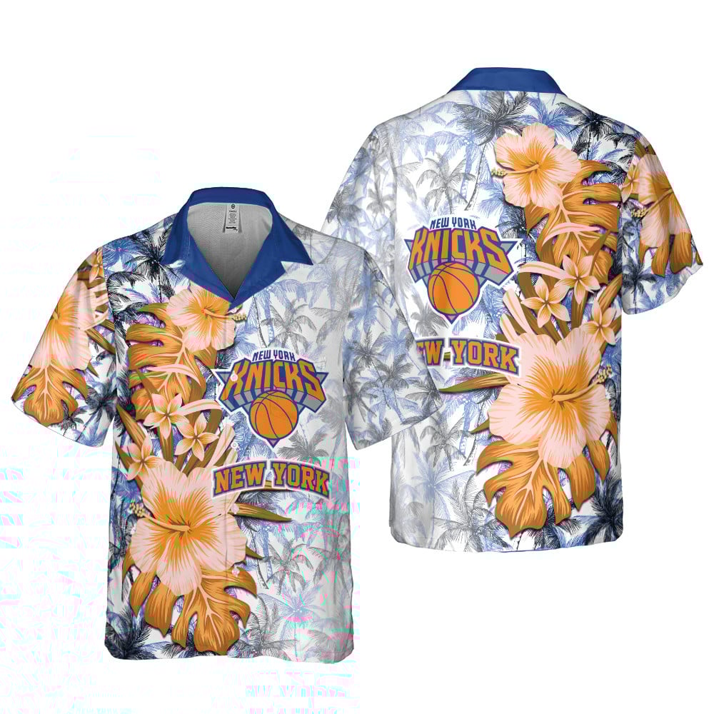 New York Knicks Hawaiian Shirt SH1 New York Knicks Hawaiian Shirt SH1