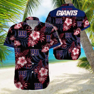 News Yorks Giants Beach Tropical Pattern Hawaiian Shirt