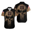 News Yorks Giants Camouflage Skull Hawaiian Shirt