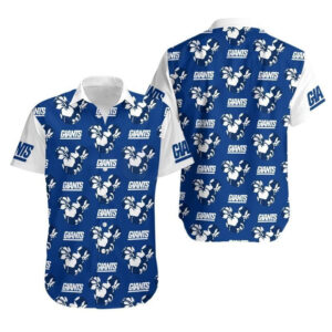 News Yorks Giants Mickey Mickey And Flowers Hawaiian Shirt