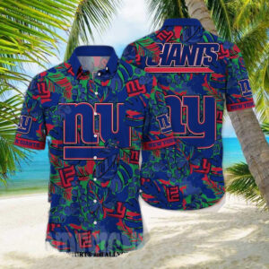 News Yorks Giants NFL Flower Full Printing Hawaiian Shirt