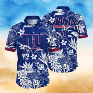 News Yorks Giants NFL Flowers Unique Gift For Fan Hawaiian Shirt
