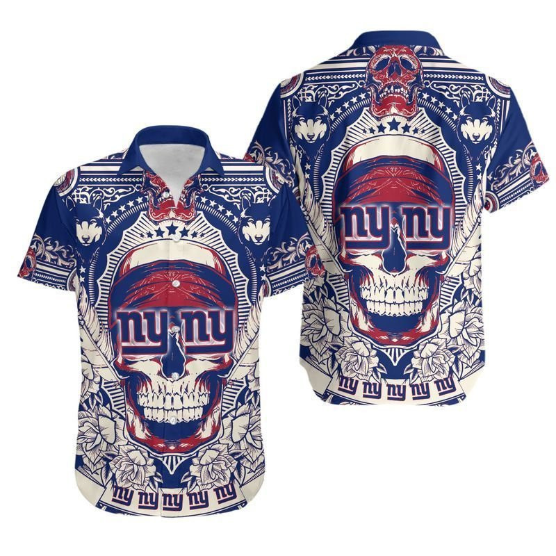 News Yorks Giants Skull NFL Hawaiian Shirt News Yorks Giants Skull NFL Hawaiian Shirt