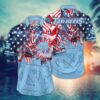 North Carolina Tar Heels America Flag Pattern 4th Of July Hawaiian Shirt