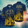 Notre Dame Fighting Irish Flamingo Couple Hawaiian Shirt