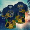 Notre Dame Fighting Irish Full Color Tropical Floral Hawaiian Shirt