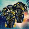 Notre Dame Fighting Irish Tropical Flower Armor Design Hawaiian Shirt