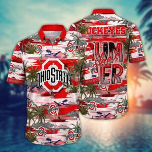 Ohio State Buckeyes Coconut Island Hawaiian Shirt