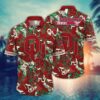 Oklahoma Sooners Botanical Tropical Leafs Hawaiian Shirt