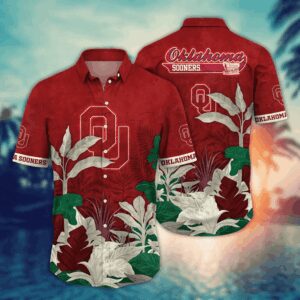Oklahoma Sooners Leafs Hawaiian Shirt