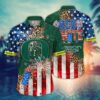 Oregon Ducks 4th Of July America Flag Firework Pattern Hawaiian Shirt